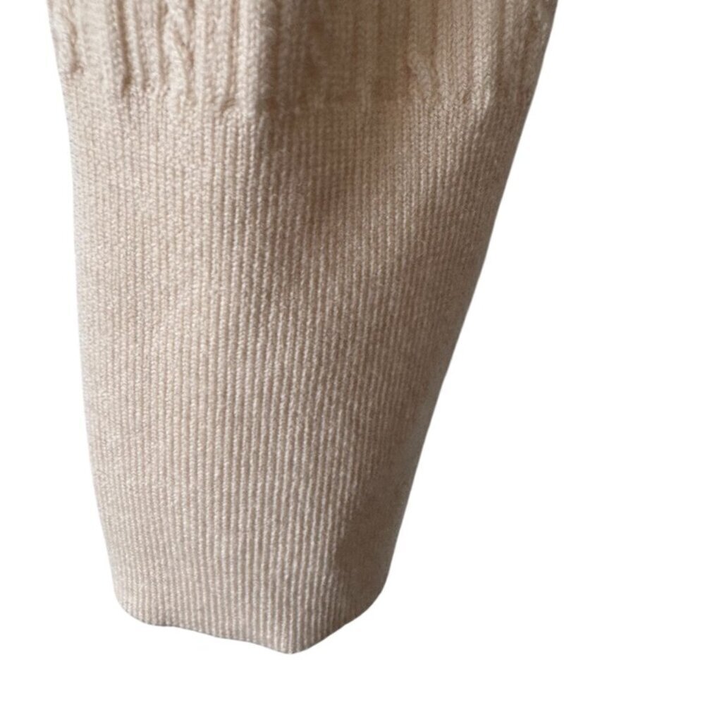 Rare Lululemon Ribbed Merino Wool Cropped Cardigan Women’s Size XL "Bone" - Picture 6 of 10